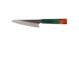 HAWK Knife Honesuki N690 mit türkis rotem stabilisiertem Holzgriff