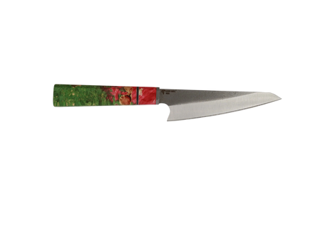 HAWK Knife Honesuki N690 mit grün rotem stabilisiertem Griff