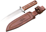 Messerfieber Waldläufer mit brauner Scheide und Walnussgriff