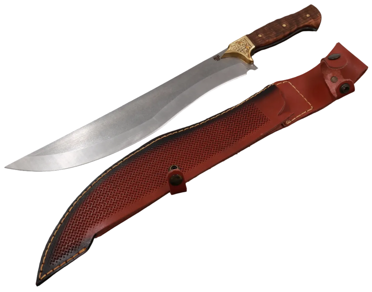 Messerfieber Vindr Outdoormesser mit passender Scheide und Griff aus Walnussholz