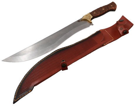 Messerfieber Vindr Outdoormesser mit passender Scheide und Griff aus Walnussholz