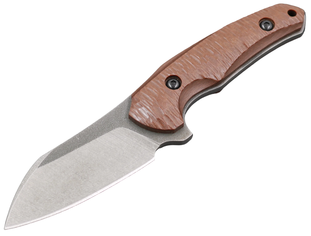 HawkKnife T09 N690 Desert mit geriffeltem Kompaktlaminat-Griff