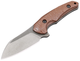 HawkKnife T09 N690 Desert mit geriffeltem Kompaktlaminat-Griff