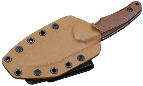 HawkKnife T09 N690 Desert mit passender Kydex-Scheide