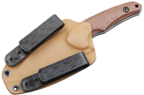 HawkKnife T09 N690 Desert mit passender Kydex-Scheide
