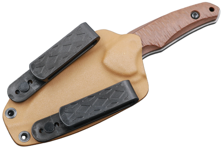 HawkKnife T09 N690 Desert mit passender Kydex-Scheide