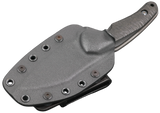 HawkKnife T09 N690 Schwarz mit schwarzer Kydex-Scheide