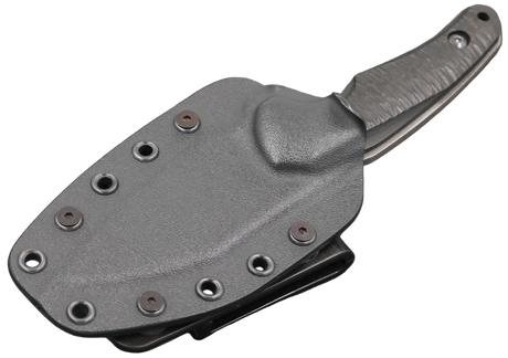 HawkKnife T09 N690 Schwarz mit schwarzer Kydex-Scheide