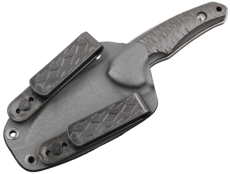 HawkKnife T09 N690 Schwarz mit schwarzer Kydex-Scheide