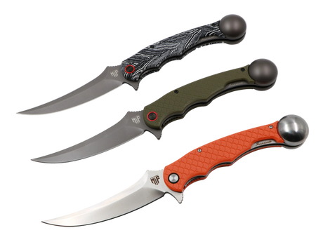 Ironroots Angler-Taschenmesser  Klappmesser mit integriertem Fischbetäuber, drei Griffvarianten (Micarta, Oliv, Orange)