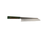 HAWK KNIFE Kiritsuke Küchenmesser N690 mit grün-brauner Maserung Griff