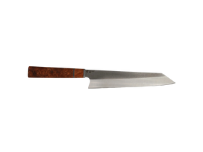 HAWK KNIFE Kiritsuke Küchenmesser Messer N690 mit braunem Maserung Griff