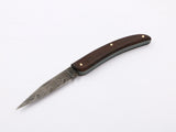 Laguiole Taschenmesser aus Damaststahl mit Wengegriff – Messerfieber Laguiole Wood – elegantes Taschenmesser mit Holzgriff und Laguiole-Design
