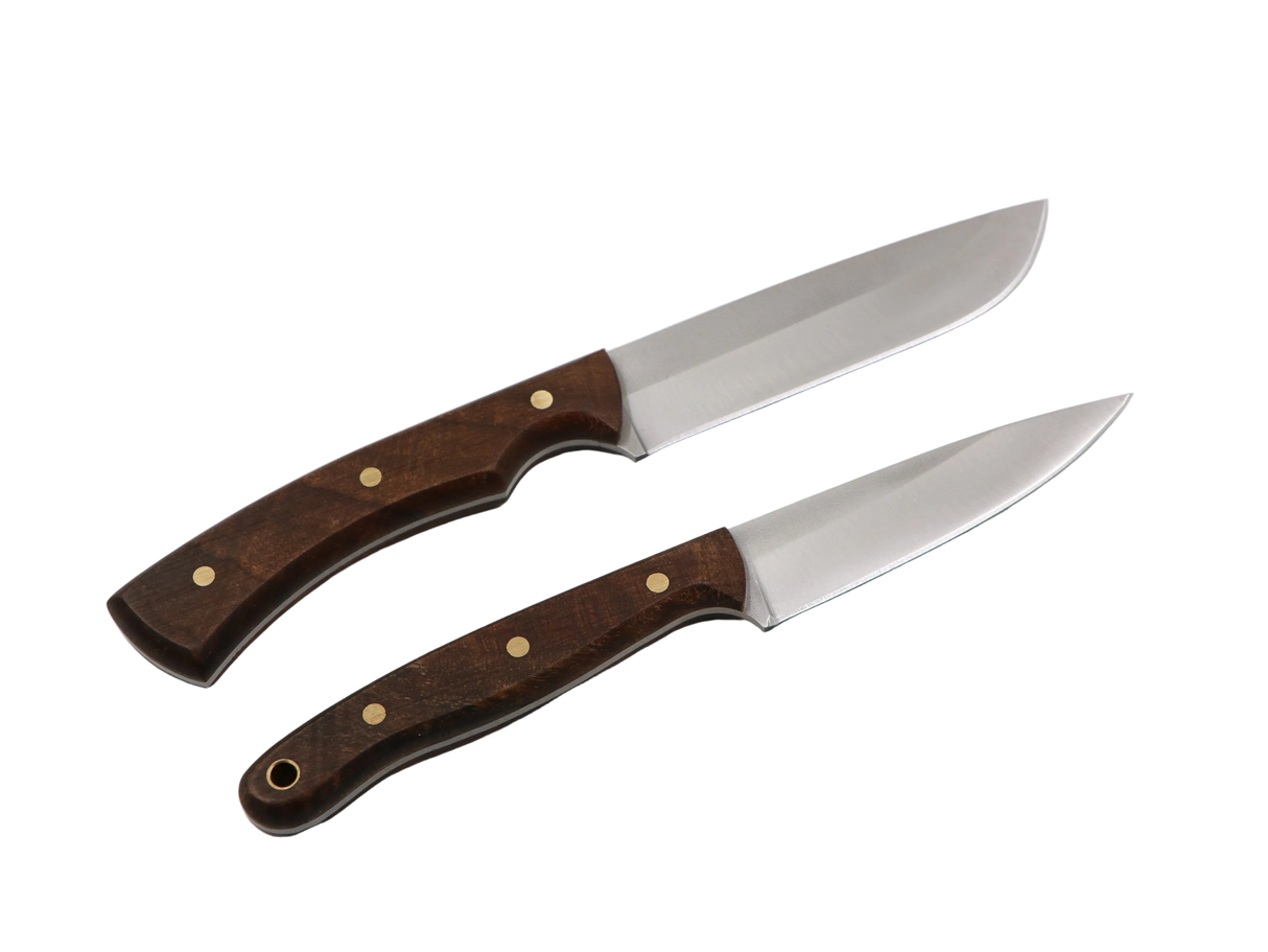 MF Waldgeist und Waldspitze Bushcraft Messer Set Edelstahl 1.4116