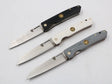 Alle drei Farbvarianten des Urban Sharp nebeneinander – schwarz, grau, khaki