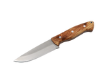 Waldstachel Bushcraft Messer mit Olivenholzgriff – scharfe Edelstahlklinge