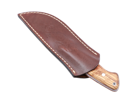 Waldstachel Outdoor Messer mit Lederscheide – braun