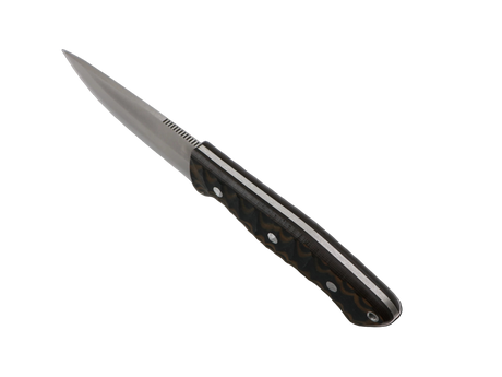 Seitenansicht Waldstachel Bushcraft Messer mit T10 Griff