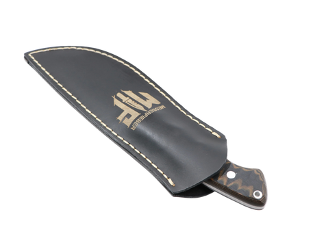 Waldstachel Messer mit schwarzer Lederscheide – Outdoor Zubehör