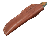 Messerfieber Skara Micarta 1 in brauner Lederscheide