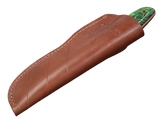 Messerfieber Skara Micarta 2 in brauner Lederscheide