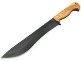 Messerfieber Myrk mit dunkler Klinge und natürlichem Olivenholzgriff
