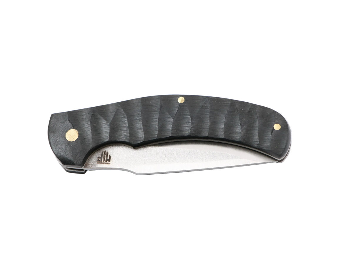 Schwarzer Schatten Taschenmesser mit Clip – Messerfieber Klappmesser geschlossen, schwarzer Griff, Produktbild