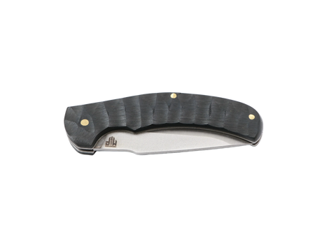 Schwarzer Schatten Klappmesser – geschlossenes Messerfieber EDC Taschenmesser mit schwarzem Griff, Studioaufnahme