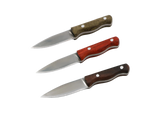 Messerfieber Neckwood Neckknife – drei Griffvarianten (grün, Padouk, Walnuss) aus Holz mit 1.4116 Edelstahl