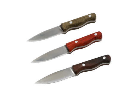 Messerfieber Neckwood Neckknife – drei Griffvarianten (grün, Padouk, Walnuss) aus Holz mit 1.4116 Edelstahl
