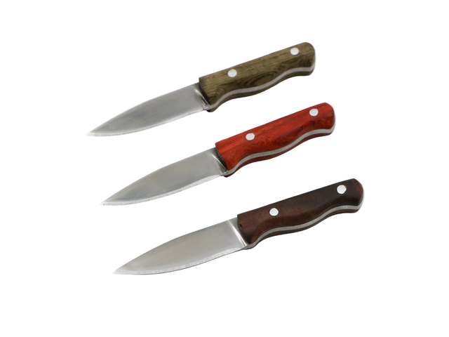 Messerfieber Neckwood Neckknife – drei Griffvarianten (grün, Padouk, Walnuss) aus Holz mit 1.4116 Edelstahl
