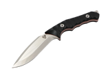 Messerfieber Nova – Kukri-Messer aus 14N28-Stahl mit schwarzem G10-Griff und roten Linern