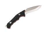 Nova Kukri – Seitenansicht der 14N28-Klinge mit Satin-Finish und gerilltem G10-Griff
