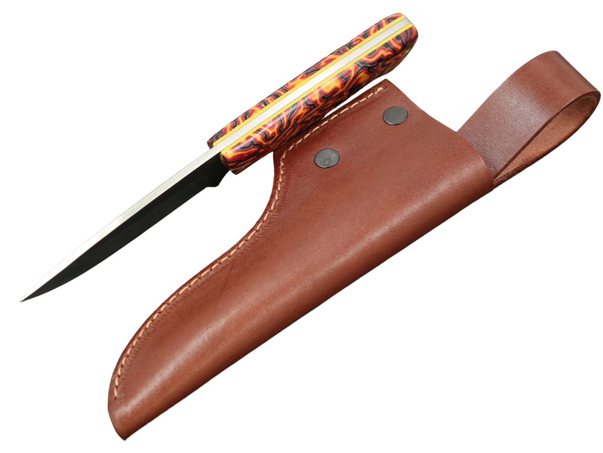 Messerfieber Ravn in der Ausführung mit Micarta-Griff und G10-Liner