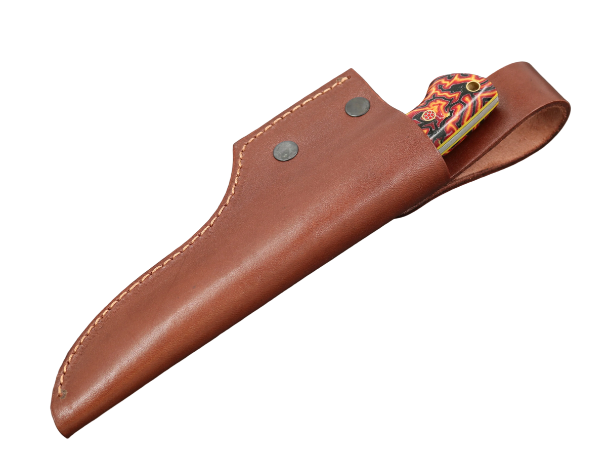 Messerfieber Ravn in der Ausführung mit Micarta-Griff und G10-Liner