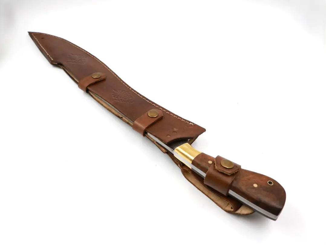 MF Seyid Pala in hochwertigem Lederholster – stabiles und stilvolles Messer für Outdoor-Abenteuer, Jagd und traditionelle Arbeiten.