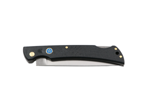 Messerfieber Slipstream – geschlossen, Griffdetail mit Mosaik-Pin (blau)