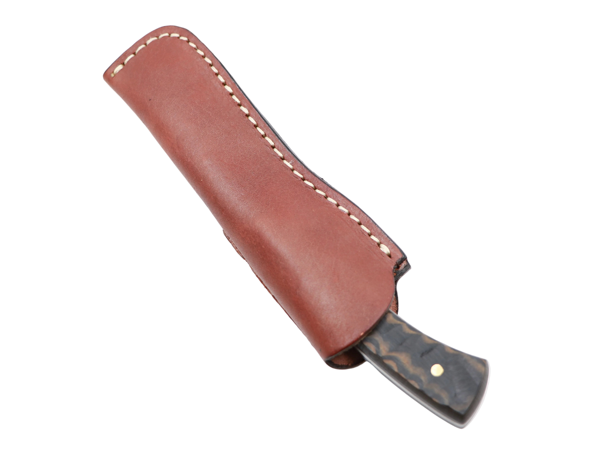 MF Waldgeist Outdoor Messer T10 Griff im Lederholster