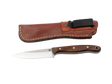 MF Waldspitze Full-Tang Messer Walnussholz mit Lederscheide