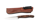 MF Waldspitze Full-Tang Messer Walnussholz mit Lederscheide