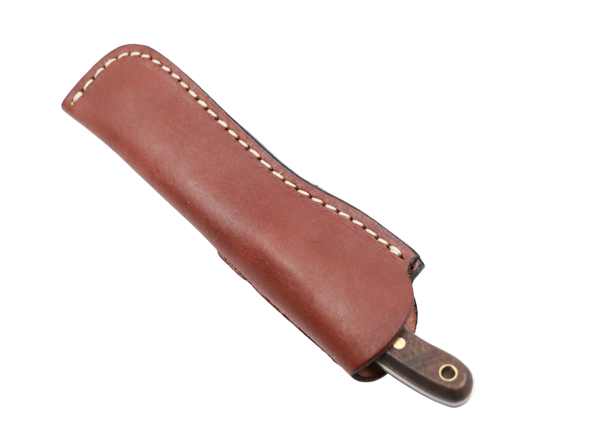 MF Waldspitze Walnuss Messer im Lederholster Outdoor