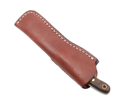 MF Waldspitze Walnuss Messer im Lederholster Outdoor