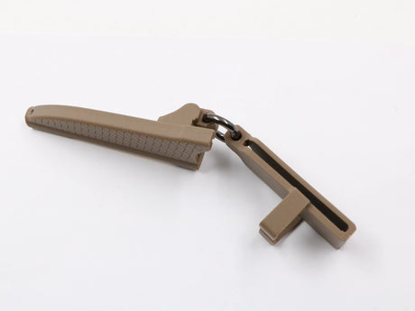 Seitenansicht der TPU-Scheide Wobbi Angler in Desert-Farbe – freigestellt