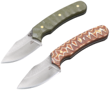Messerfieber Ask mit D2-Klinge in den Griffvarianten Olive und Brown Pattern
