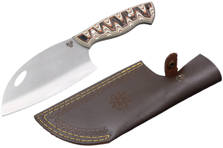 Messerfieber Holt mit Versalit-Griff und brauner Scheide