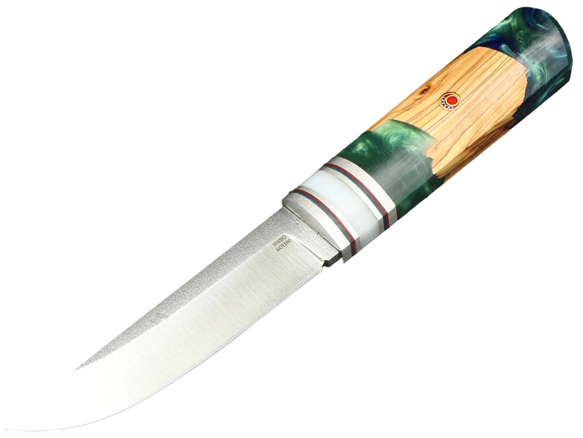 Messerfieber Kajo – Griff 2, Seitenansicht mit N690-Klinge