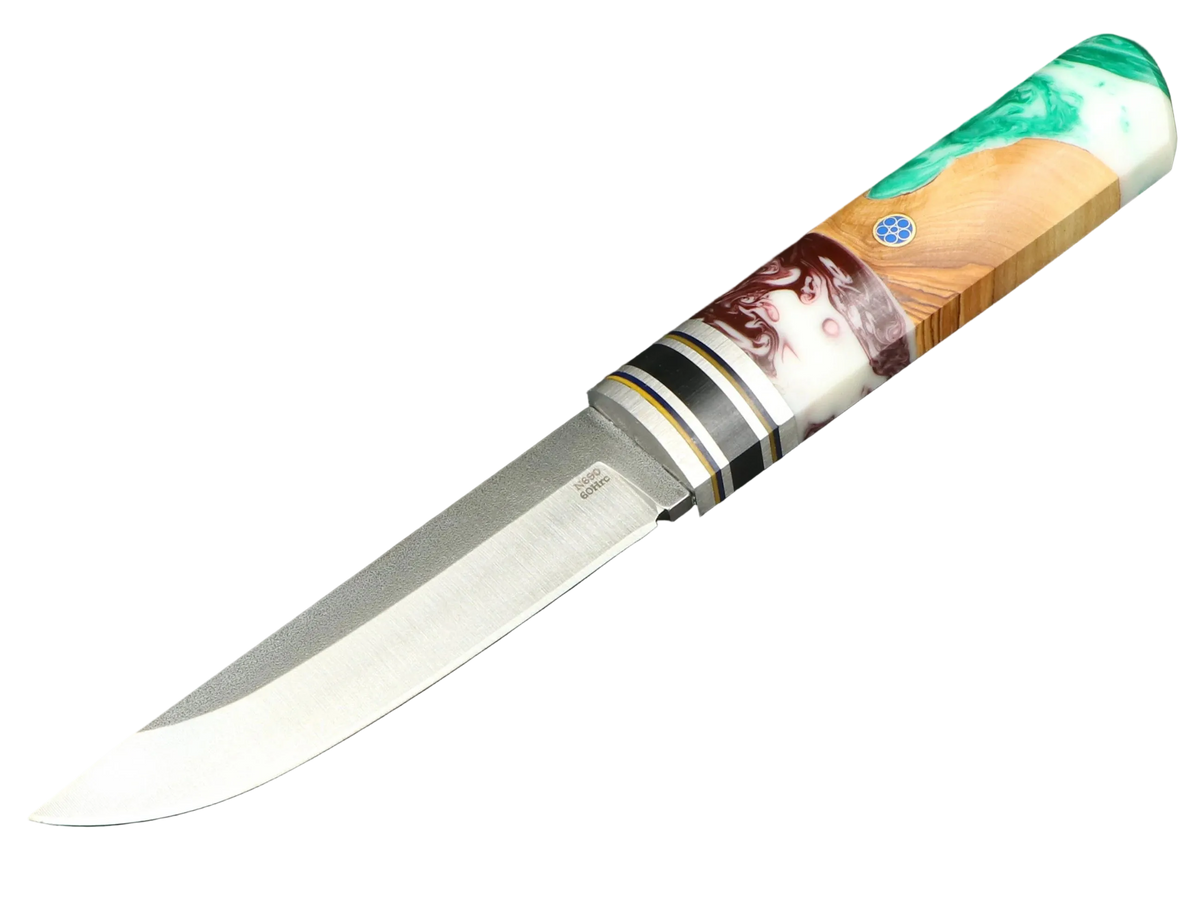 Messerfieber Kajo – Griff 3, Seitenansicht mit N690-Klinge