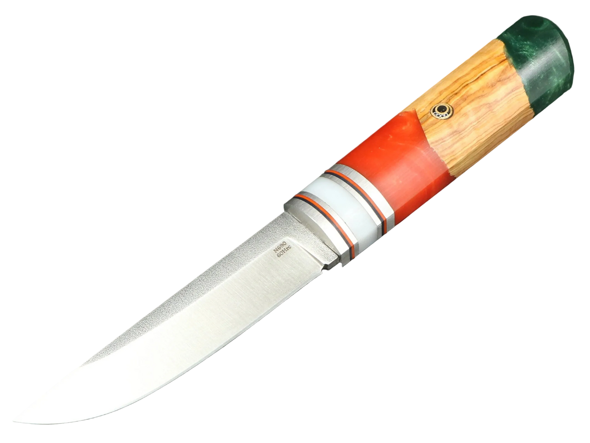 Messerfieber Kajo – Griff 13, Seitenansicht mit N690-Klinge