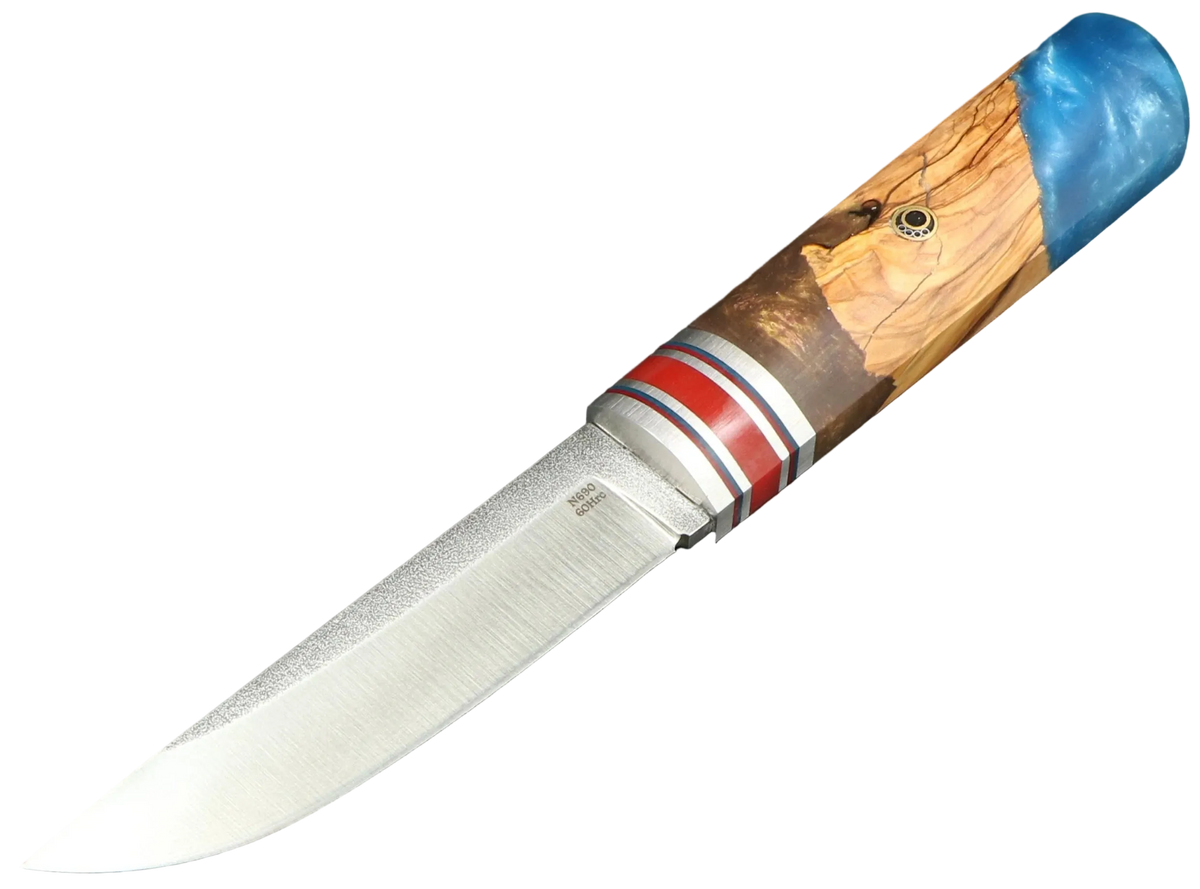 Messerfieber Kajo – Griff 17, Seitenansicht mit N690-Klinge