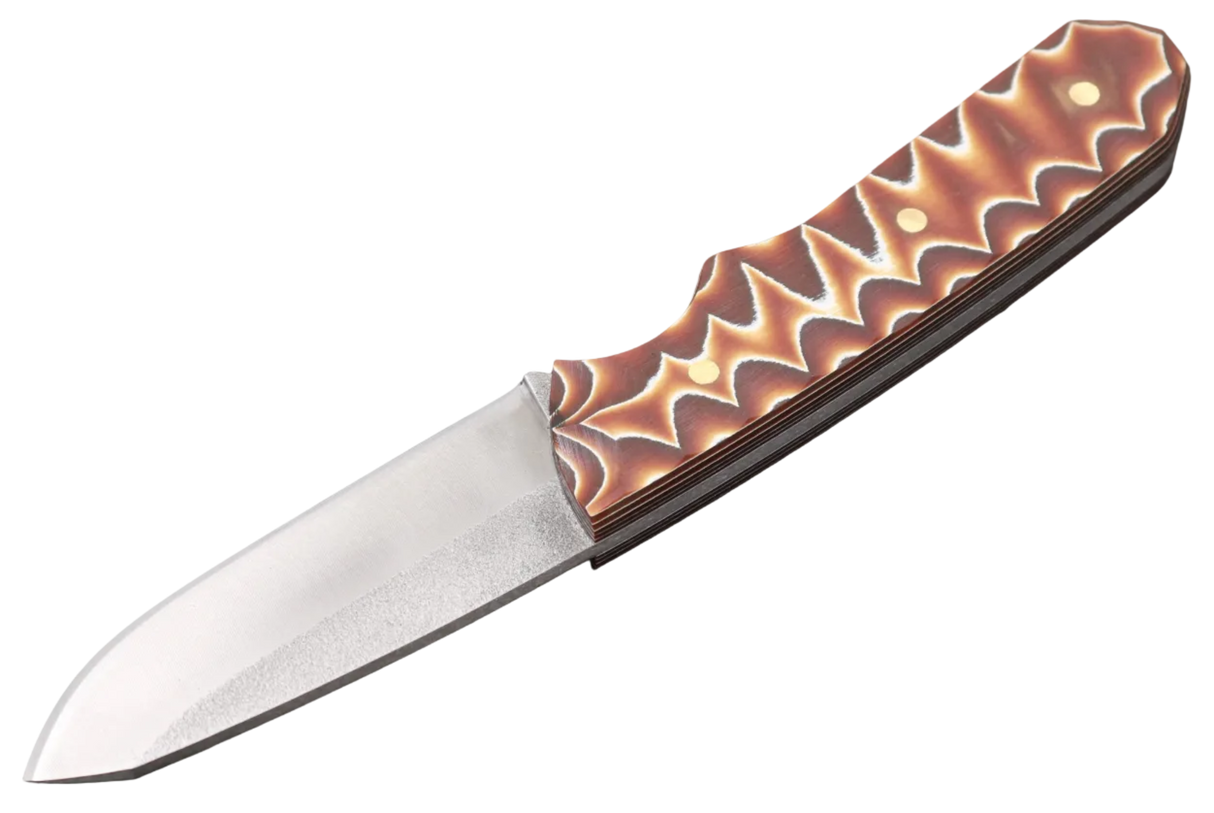 Messerfieber Lund Brown Pattern in vollständiger Seitenansicht